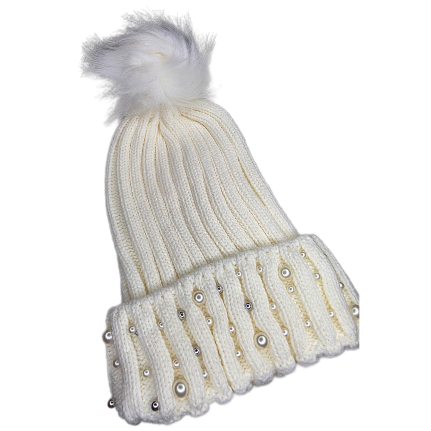 Pom Poms Pearl Cap