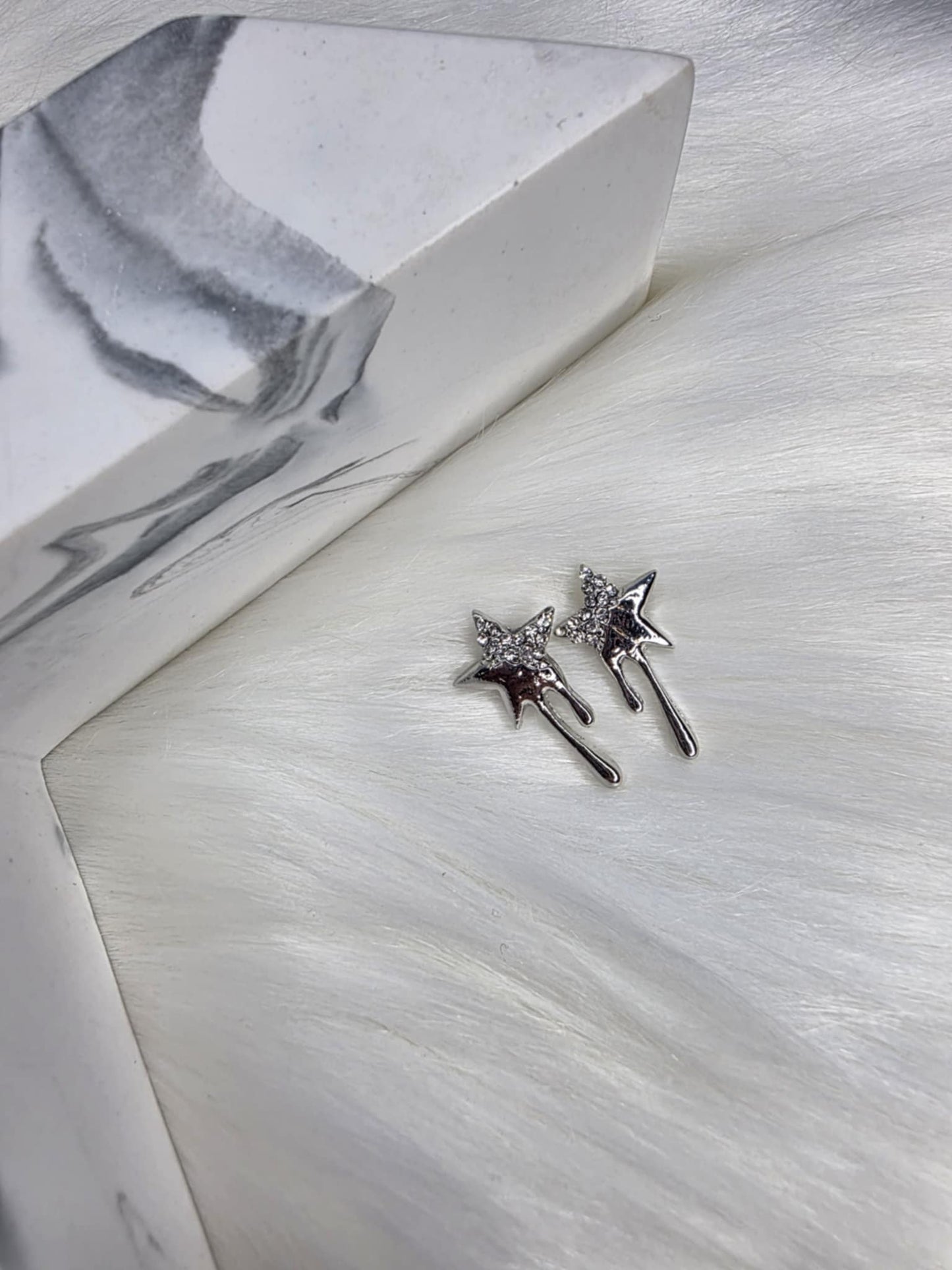 Silver Star Earrings