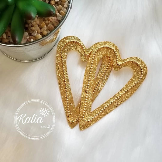 Gold Heart Earring