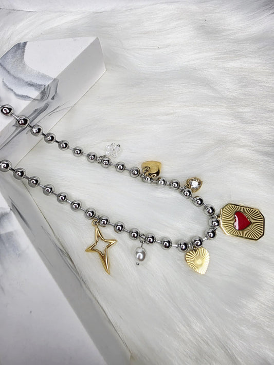 Red Charm Necklace
